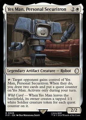 MTG YES MAN, PERSONAL SECURITRON 29 EXC - YES MAN, SECURITRON PERSONAL - PIP