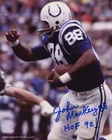 John Mackey signed 8x10 photo Colts autograph HOF 92 inscription
