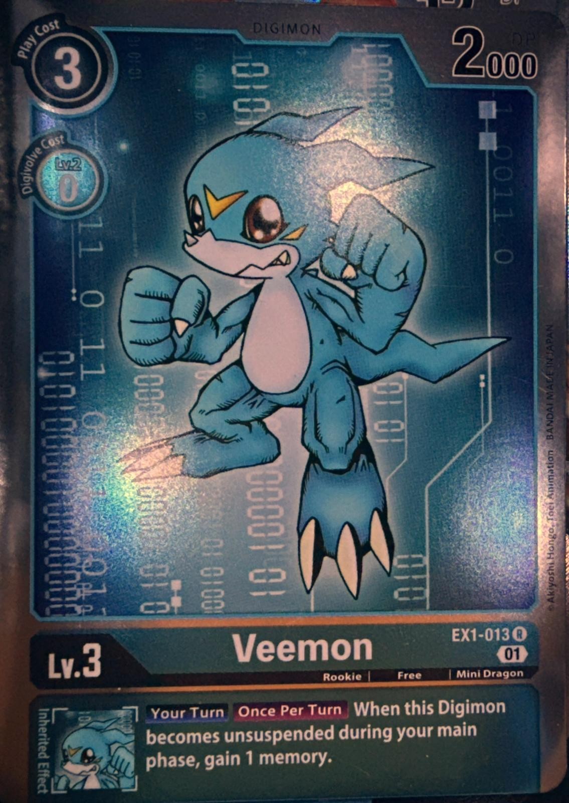 DIGIMON VEEMON CLASSIC COLLECTION RARE NM/M FOIL
