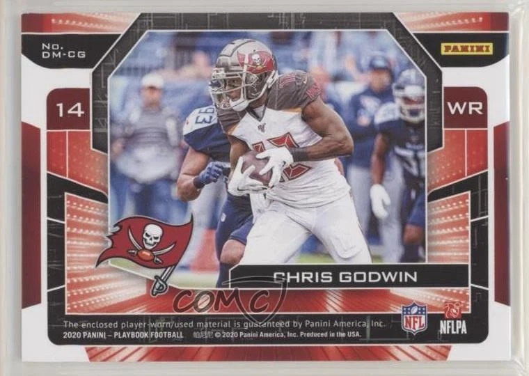 2020 Panini Playbook Double Moves Relics Green /49 Chris Godwin #DM-CG - Image 2 of 2