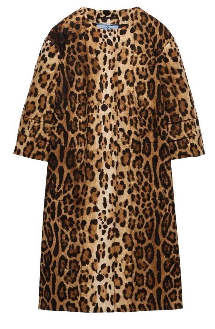 PRADA - Leopard Print Single Breasted Jacket Runw… - image 3