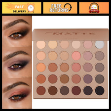 High-Pigment Eyeshadow Palette - Matte, Metallic Glitter Finishes - Long-Lasti