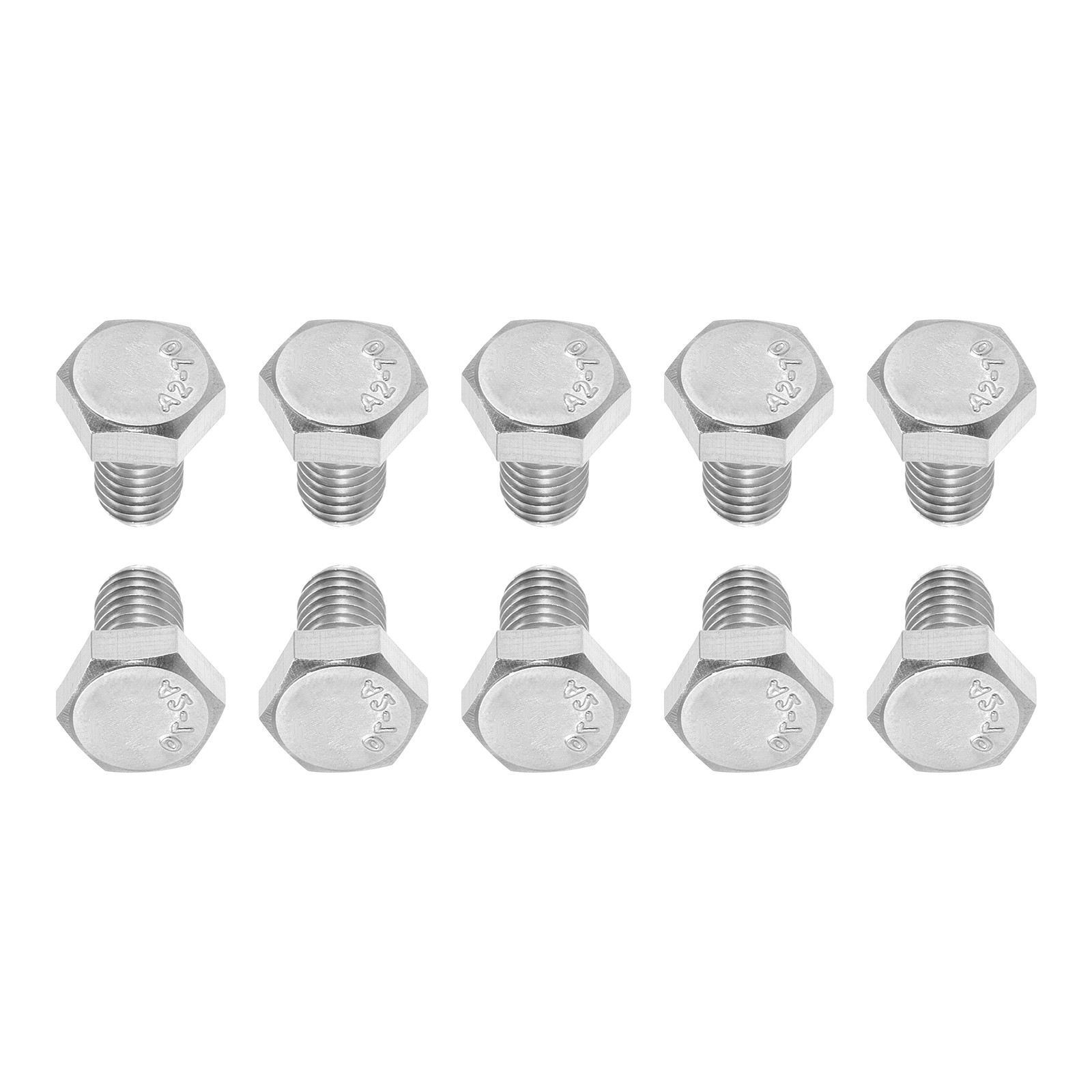 M8x12mm(DxL) 15Pack 304 Stainless Steel Hexagon Head Cap Bolts Screws