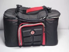 6 Pack Fitness Bag Six Pack Travel Innovator 4 Meal Prep Gym Bag Black Red