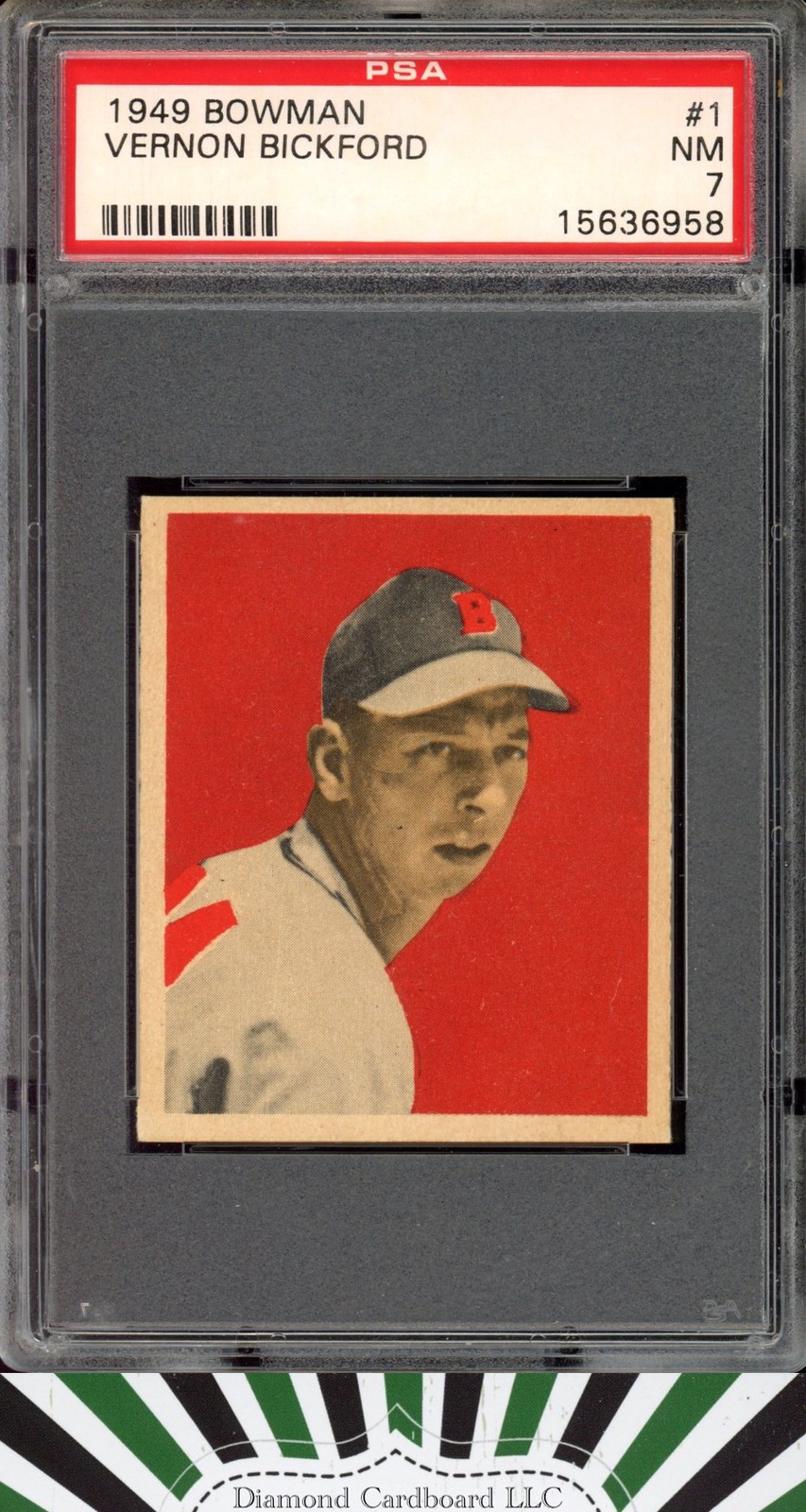 1949 Bowman #1 Vernon Bickford PSA 7 NM