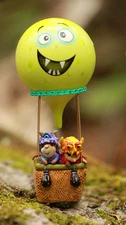 Wee Forest Folk FRIGHT FLIGHT, WFF# M-754b, Halloween LTD 2025 Balloon Mouse