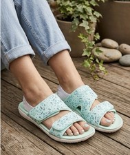 Spenco Women's Kholo Nuevo Speckled Slip on Sandal Size 11 Mint Green Orthopedic