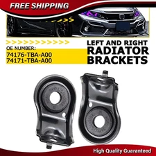 Pair Upper Radiator Mounting Bracket For Honda Civic 2016-2021 Left & Right Side