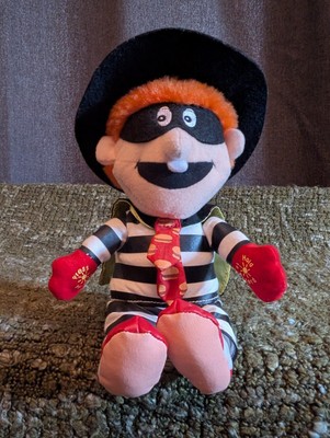 Selten Vintage 2004 McDonalds Play & Record sprechender Hamburglar Plüschtier Stofftier 8 Zoll