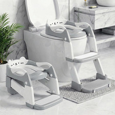 Potty Training Seat, Toddler Toilet Seat with Step Stool Ladder, 2-In-1 Toddler