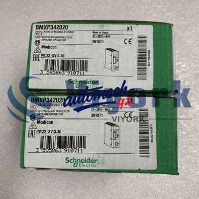 Schneider MODICON BMXP342020 MODBUS ETHERNET 24VDC 1024 DIGITAL 95MA 496KB NEW
