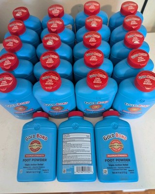 23x Gold Bond Foot Powder Maximum Strength 4 oz Each with Talc Original Formula
