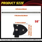 Dual Row 7"-50" Slim LED Light Bar Spot Flood Combo Fog Offroad Car Trucks 4WD