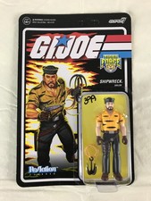 2023 GI Joe Tiger Force Shipwreck Sailor ReAction Action Figure Super 7 On Card
