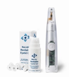 NuLids All Natural At-home Eye Treatment -1 Device + 30 Tips + 1 Applicator Gel