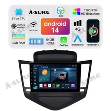 Android 14 9" 4G+64G Autoradio CarPlay GPS Für Chevrolet Chevy Cruze 2008-2014