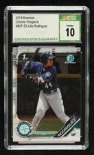 2019 Bowman Chrome Prospects Julio Rodriguez #BCP-33 CSG 10 Pristine tg5