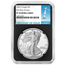 2025-S Proof $1 American Silver Eagle NGC PF70UC FDI First Label Retro Core