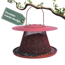 Durable Wild Bird Feeder - 2.5 lb Seed Capacity - Feed up to 15 Birds at Once...