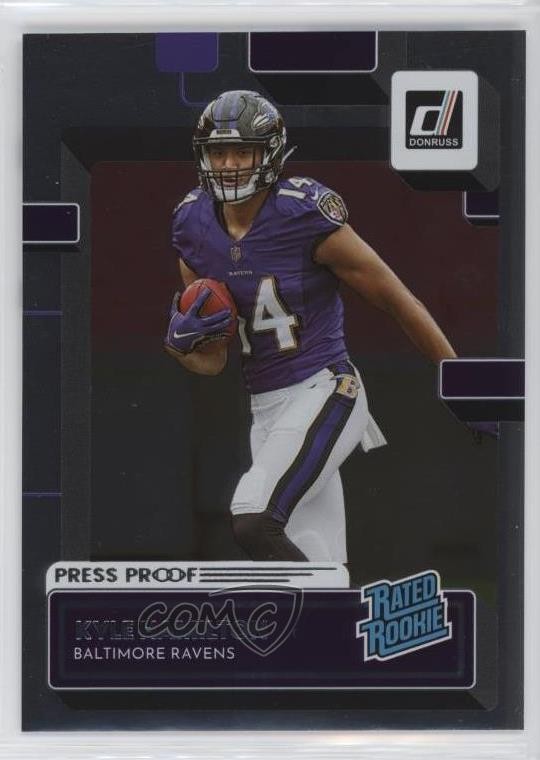 2022 Panini Donruss Rated Press Proof Silver /100 Kyle Hamilton #338 Rookie RC