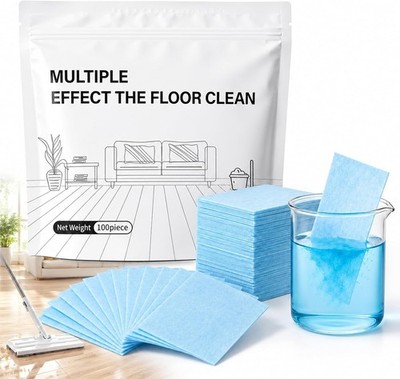 100Pcs Multi-Effect Floor Clean Floor Cleaning Tablets For Home Kitchen US