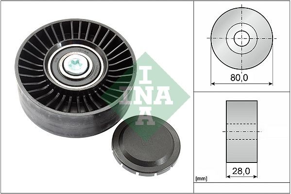Schaeffler INA Umlenk-/FüHrungsrolle, Keilrippenriemen FüR BMW-image