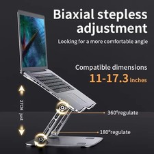 Tablet Stand Adjustable Aluminum Alloy Laptop Tablet up to 17 "Laptop Stand