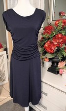 En Focus Womens Navy Blue Sleeveless Stretch Bodycon Dress Size 8P