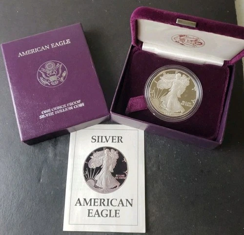 1987 S Proof $1 American Silver Eagle Dollar