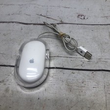 Vintage Apple Pro Mouse Model M5769 Clear White USB Tested Works 