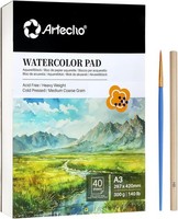 Aquarellpapier A3 300G 40 Blatt Malblock FüR Aquarell, Acryl, Zeichnen, Malen