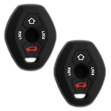 2 Key Fob Remote Skin Shell Case Cover Replacement for BMW LX8 FZV