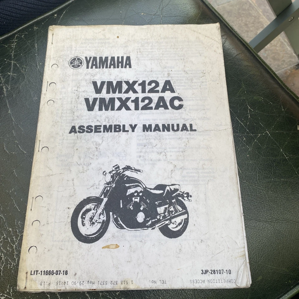 GENUINE YAMAHA WORKSHOP SET UP ASSEMBLY MANUAL VMX 12 V-MAX 1200 VMAX 1985-1991 - Image 2 of 4