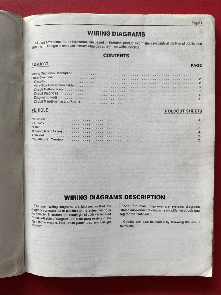 GMC K1500 K2500 K3500 1985 diagrama de cableado eléctrico de fábrica manual X-8564 Foto 3 de 4