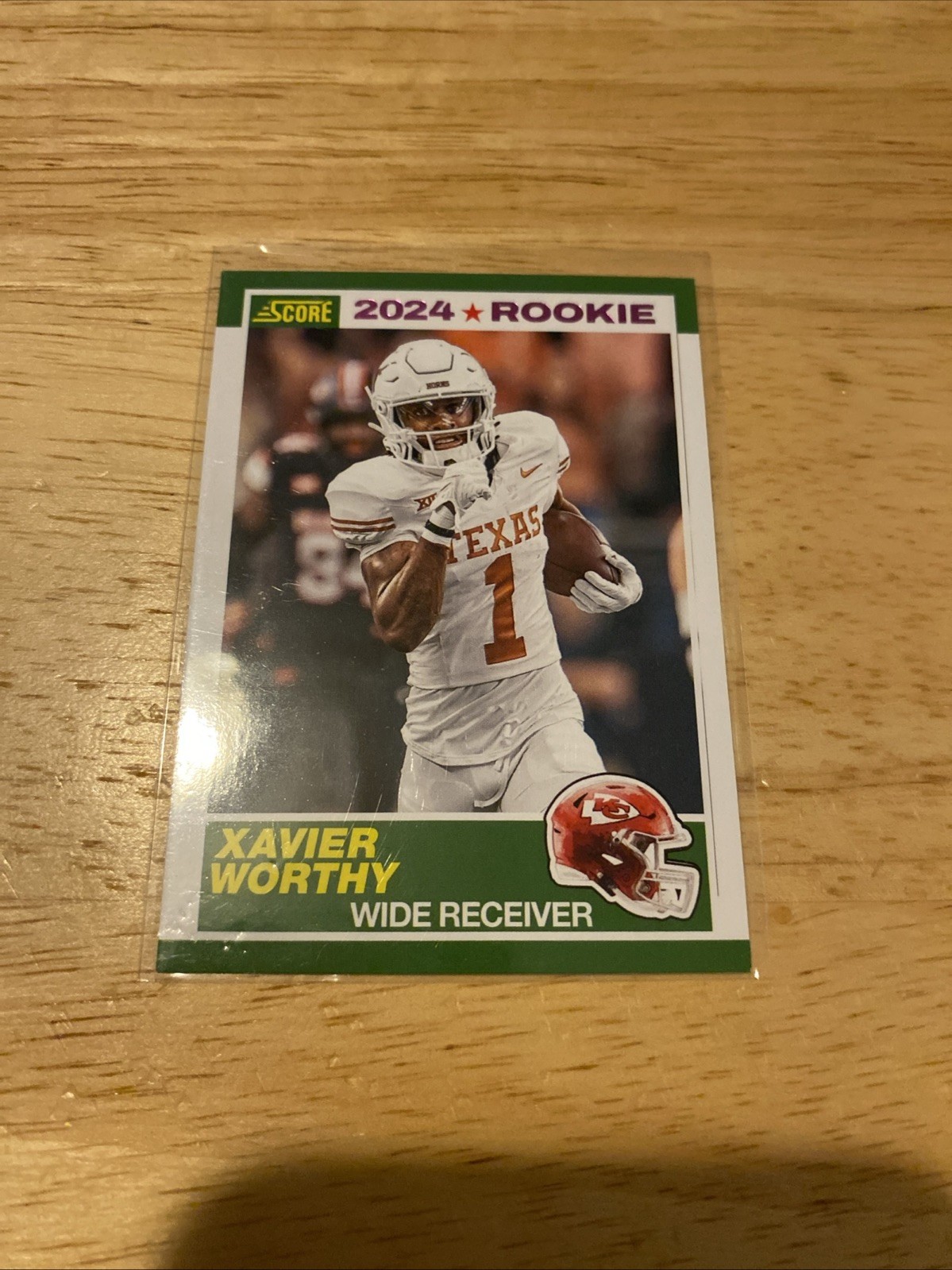 Xavier Worthy Panini Score 35th Anniversary Rookie #1 Pink