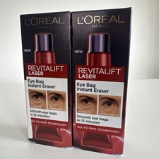 L'Oréal Paris Revitalift Laser Eye Bag Instant Eraser, Anti-Ageing Cream 15ml x2