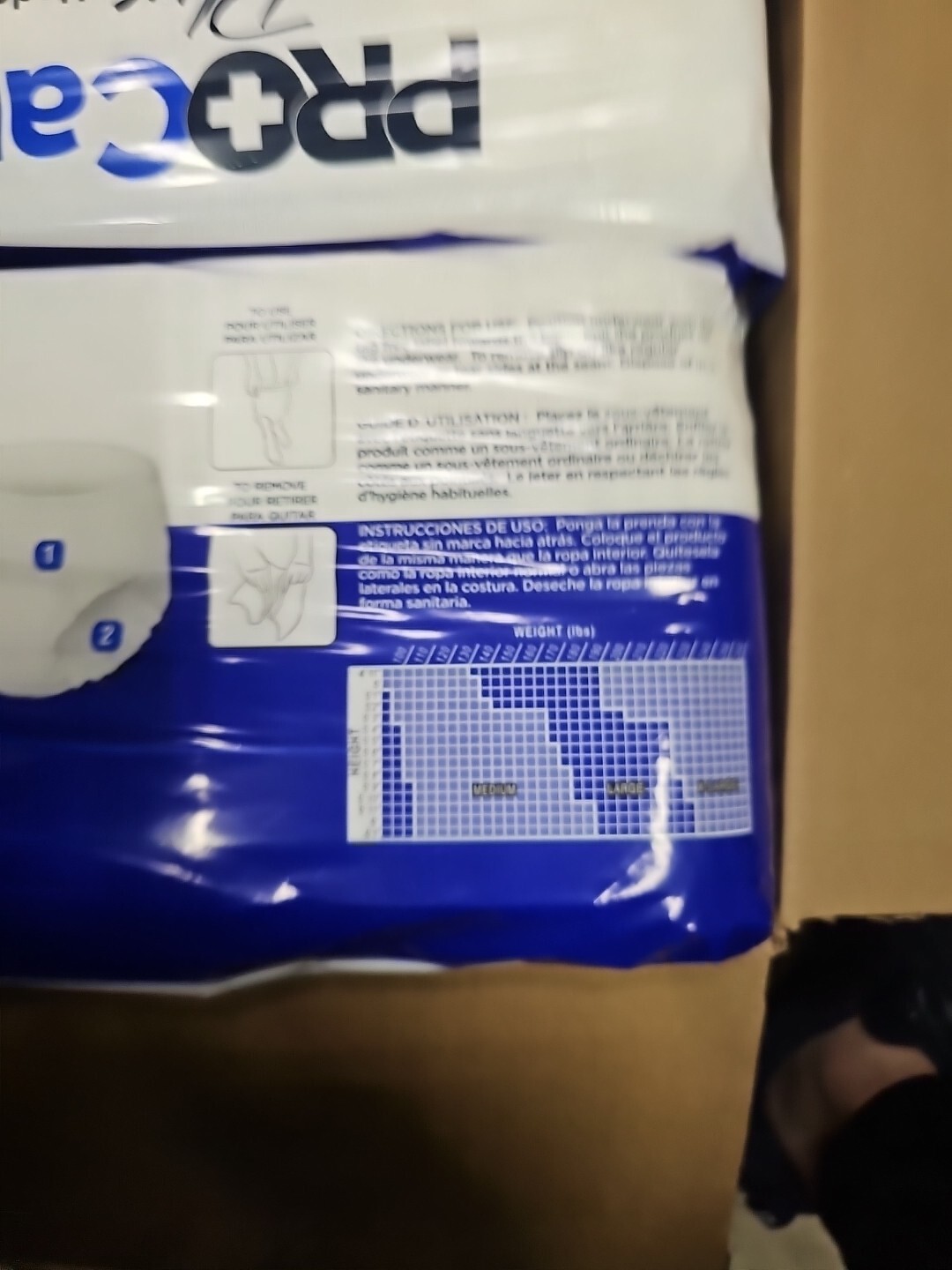 PROCARE Plus Underwear large 25pcs/Bag 100pcs Total (New) eBay