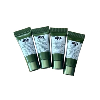 Lot 4X Origins Mega-Mushroom Relief & Resilience Soothing Gel Cream for Eyes 5ml