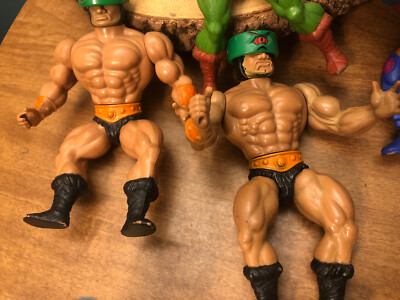 Vintage 1980s MOTU He Man Action Figure Lot Masters of the