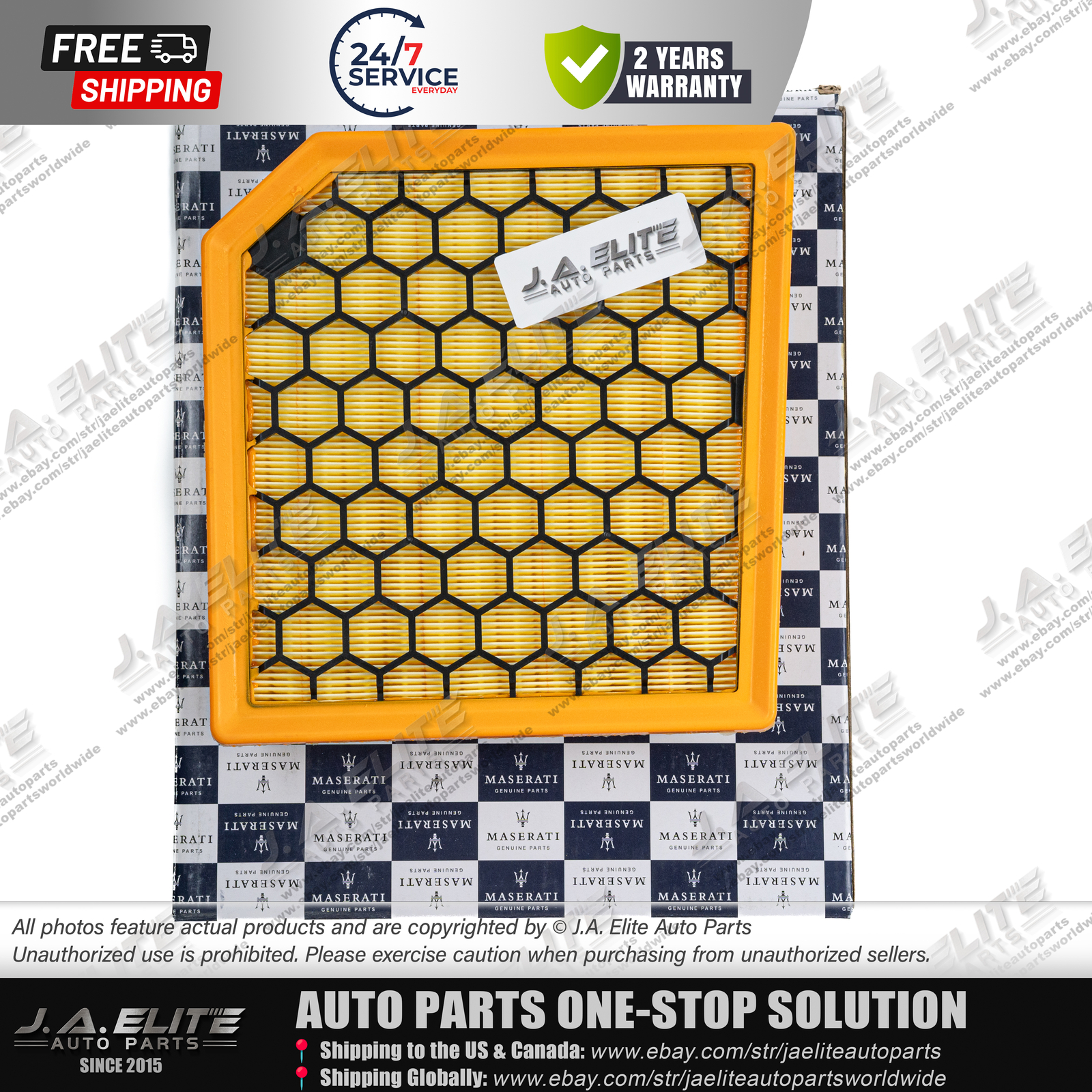 Genuine Air Filter for Maserati Ghibli (2022+) 2.0 I4, OEM:670154626