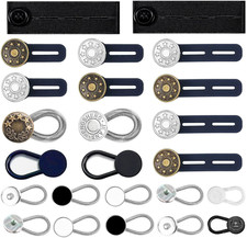 24 Pcs Extender Button Set, Flexible Adjustable Elastic Waist Extender Button