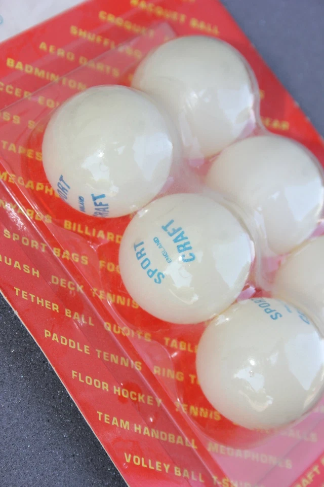6 pelotas de tenis de mesa vintage sportcraft inglaterra Foto 4 de 4