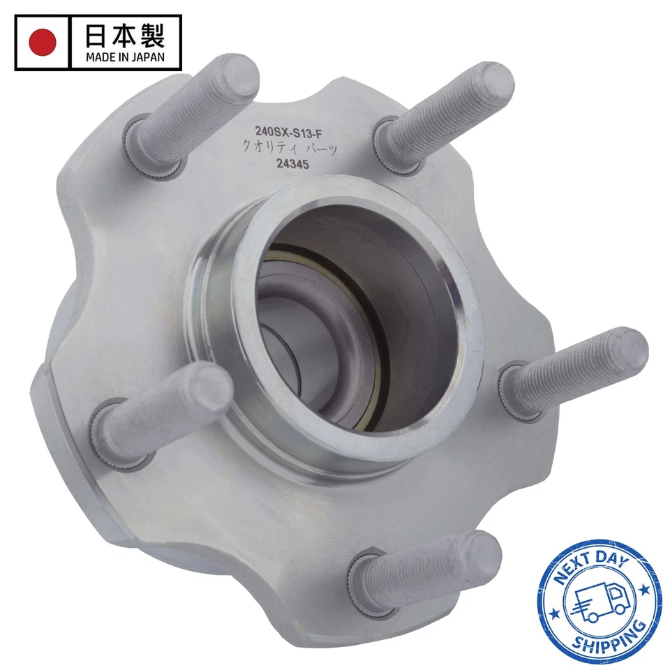 Cojinete de cubo de rueda delantera de conversión de 5 orejetas para Nissan 240SX S13 1989-1994 [Par] Foto 3 de 4