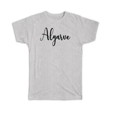 Gift T-Shirt : Algarve Cursive Travel Souvenir Country Portugal