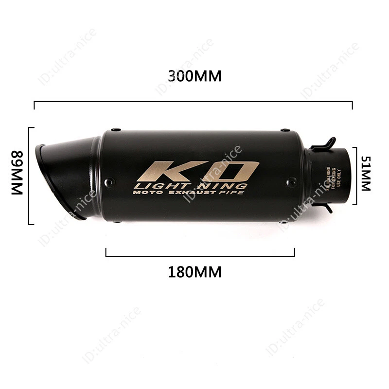 Juego de silenciador de tubo de escape deslizable para Suzuki Bandit 600 GSF600 1995-2006 Foto 3 de 4