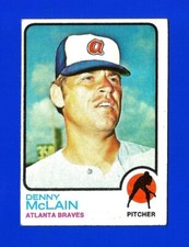 1973 Topps SET BREAK HIGH #630 DENNY McLAIN EXMINT ATLANTA BRAVES (SB1)