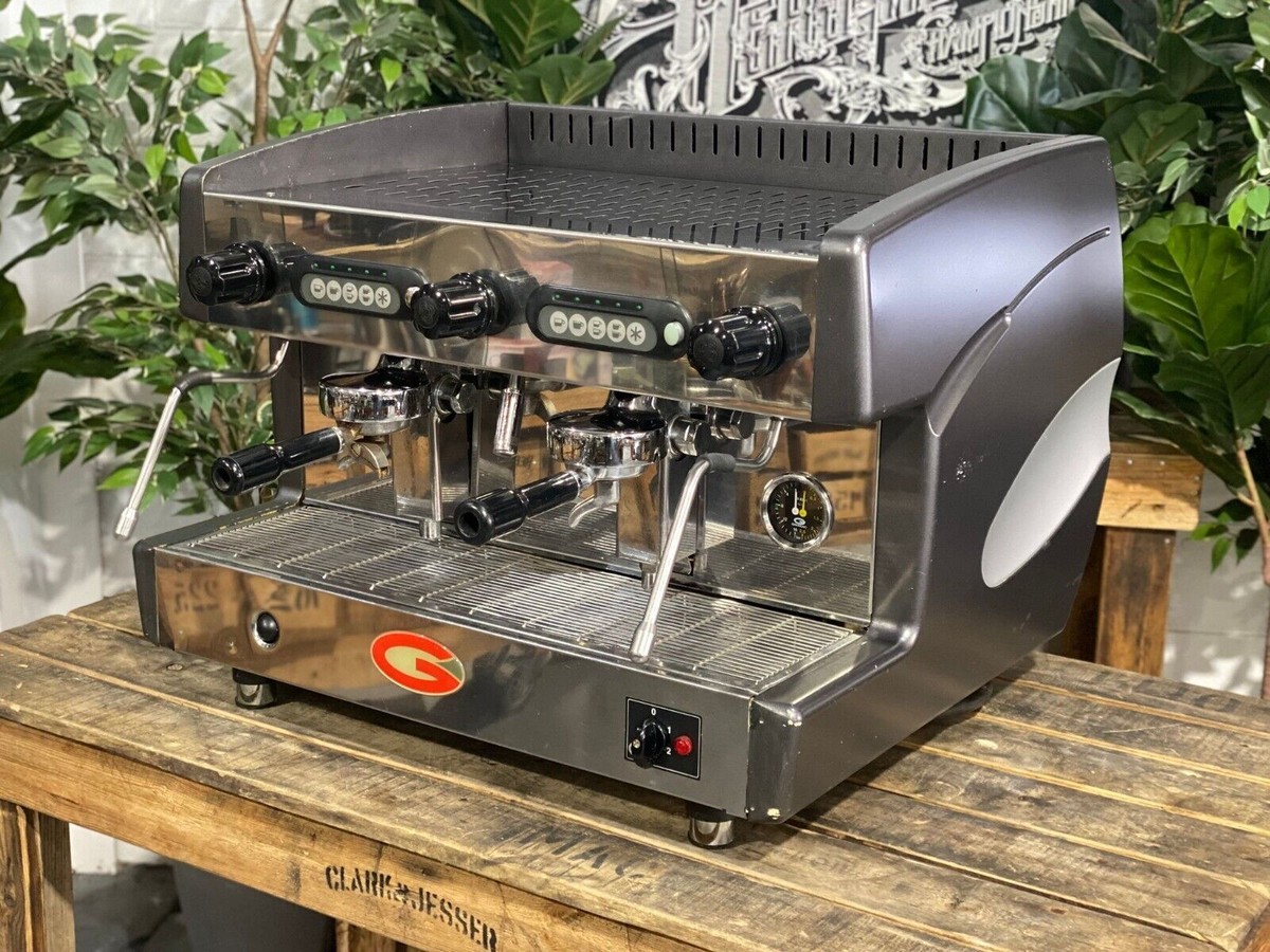 GRIMAC 2 GROUP BLACK / GREY ESPRESSO COFFEE MACHINE | eBay UK