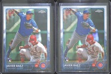 2015 Topps Chrome Rookie Refractor and Base Rookie Lot #89 Javier Baez