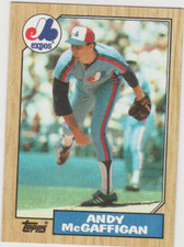 1987 TOPPS ANDY MCGAFFIGAN #742