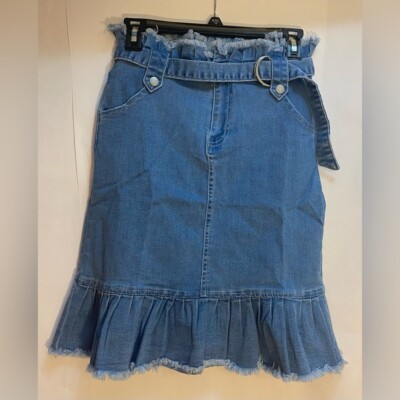 NWT Hayden Los Angeles Woman's Stretch Denim Skirt Size Medium